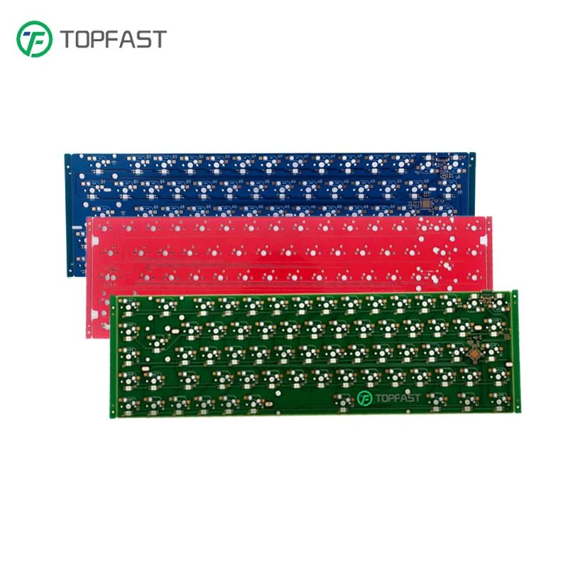 Placa de circuito impresso da Camada Doubld empresarial personalizada de fábrica Eletrônico 60% 60 L Qmk grossista RGB Hot Swap através de teclado com Hotplug PCB