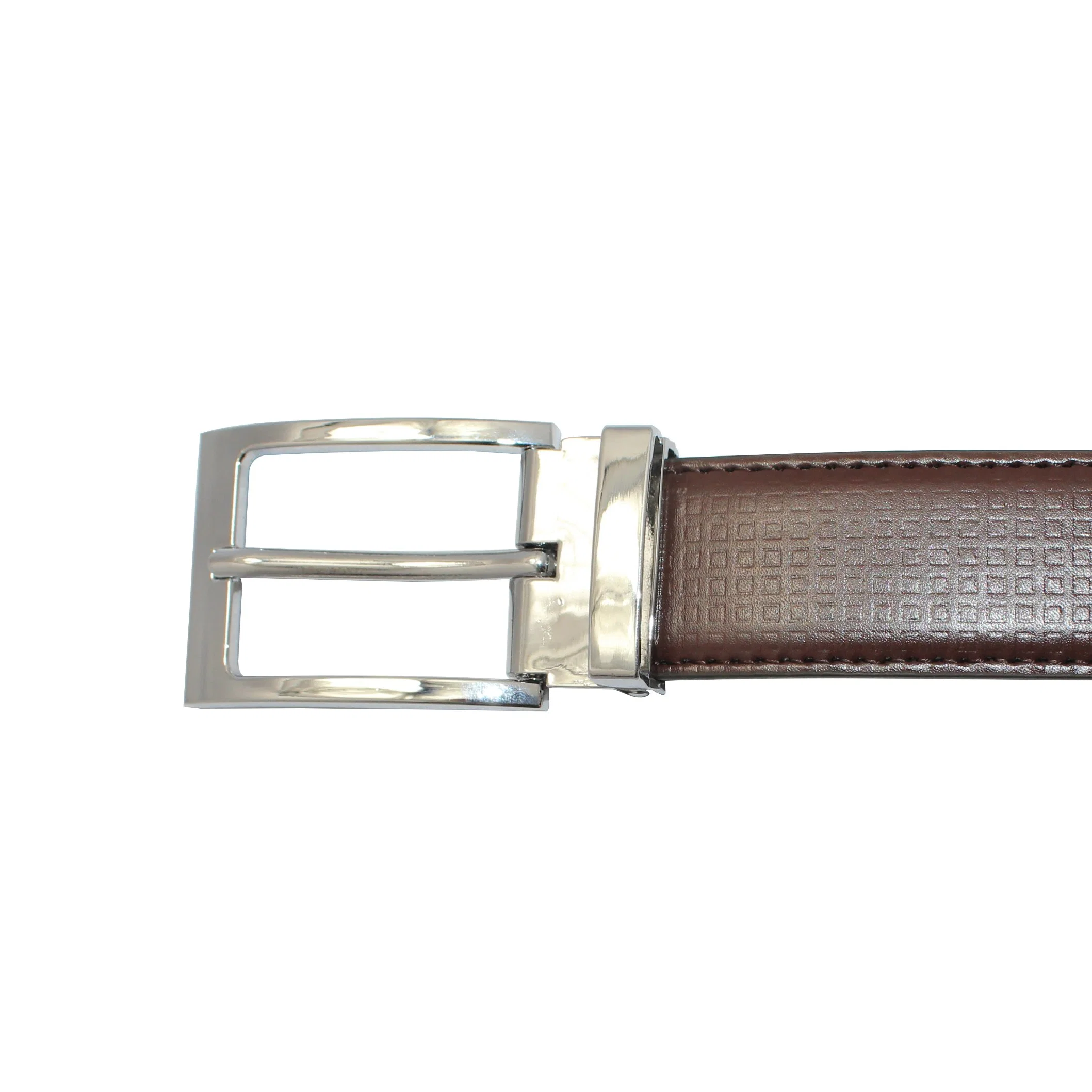 Wholesale/Supplier Custom Designer Fashion Brand Reversible Belt Rotated Buckle (35-23043)