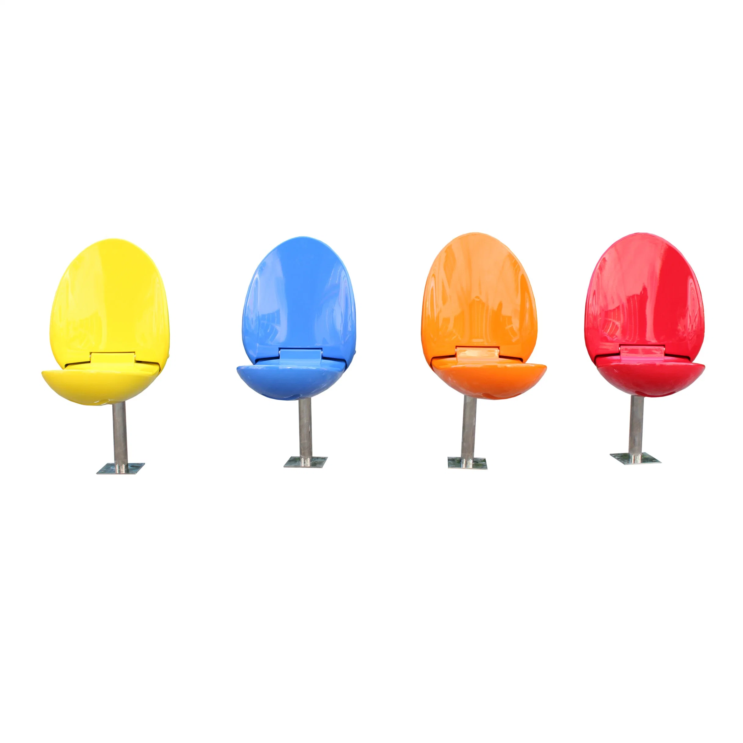 Airport Waiting Area Public Street Furniture Park Furniture Tulips Flower Chair ABS Outdoor Chair