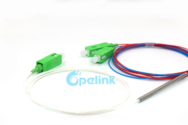 1X2 Fiber Optic Fbt Coupler with Sc/APC, 1490nm, 1m