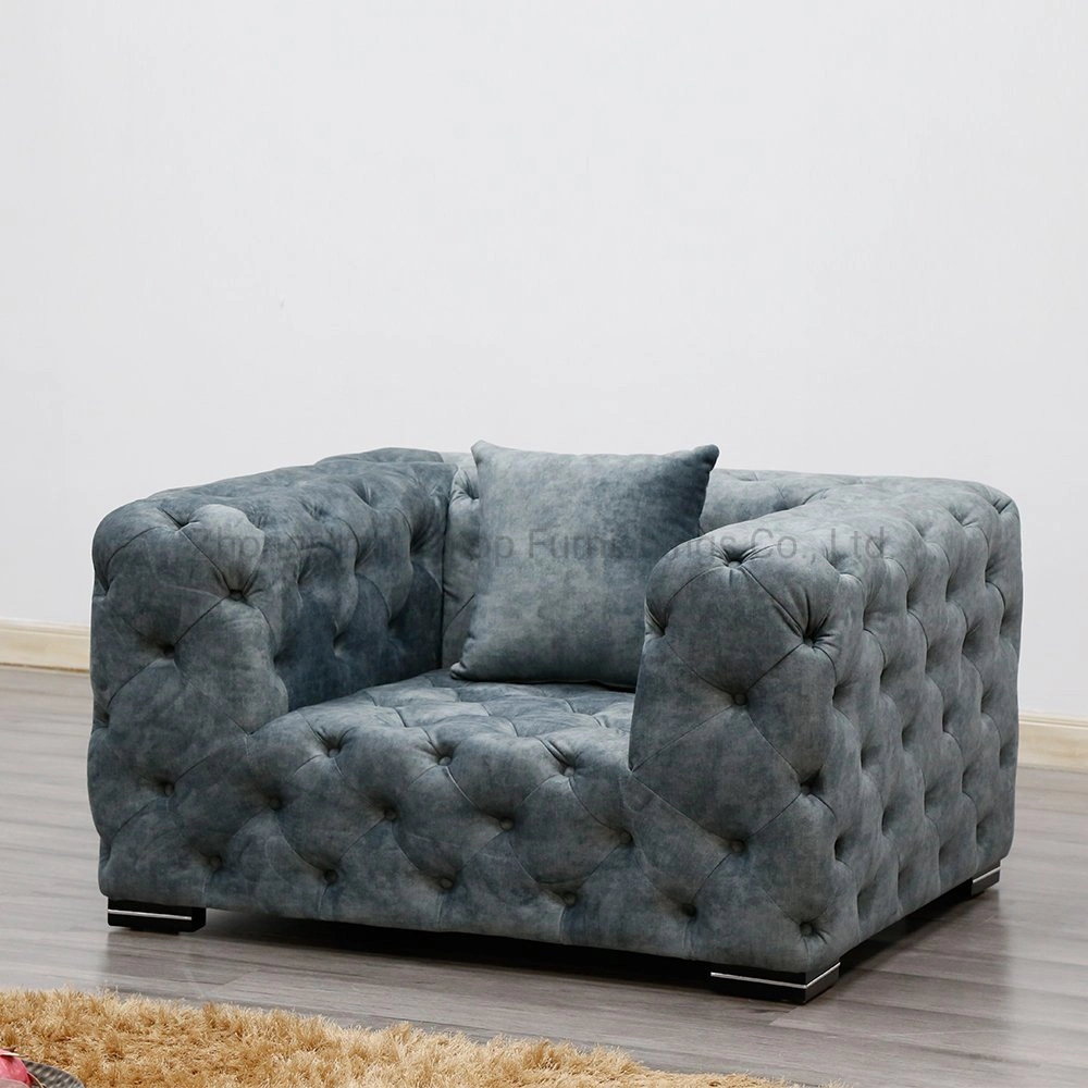 New Design Living Room Furniture Single Fabric Sofa Sets