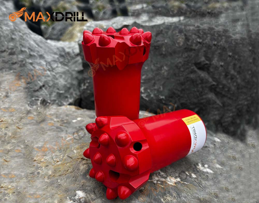 Maxdrill Hot Sale High Performance Rock Tools T38 76mm 12 Tips Thread Button Bit