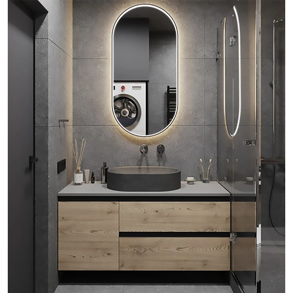 Nouveau style luxueux miroir de cadre salle de bains moderne meuble de toilette avec Prix bas