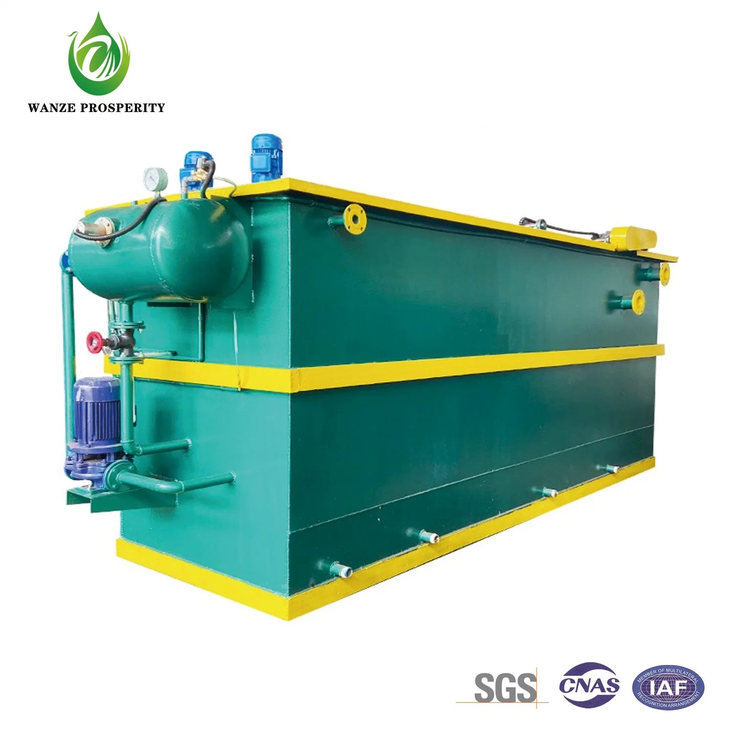 Máquina de flutuação de ar dissolvido para impressão e tintura de águas residuais Equipamento de tratamento