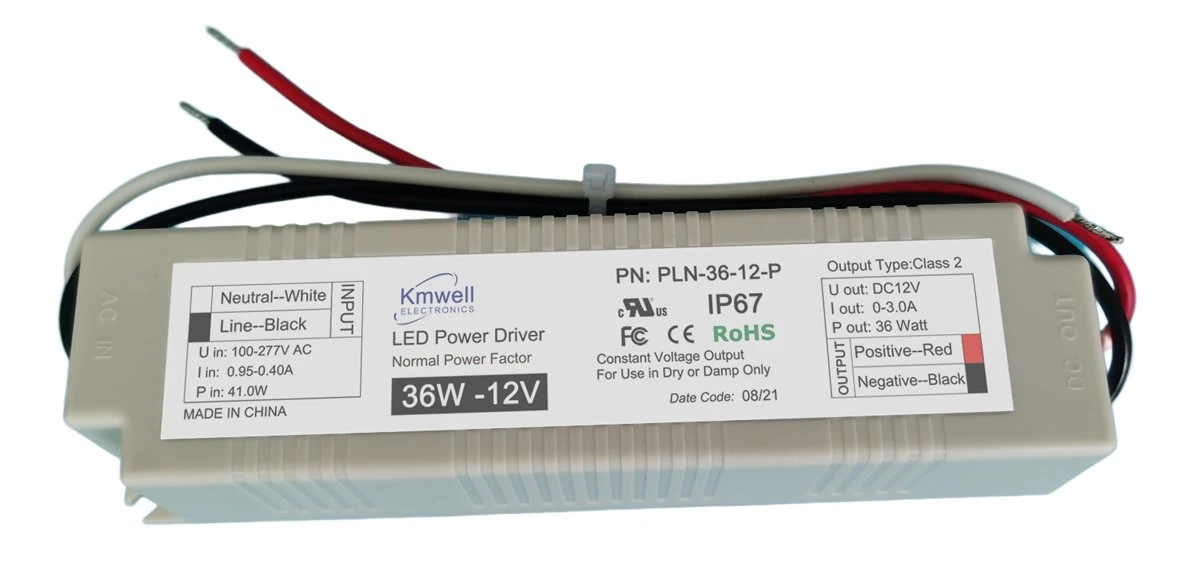 AC100-277V Waterproof LED Driver 36W 48V Switching Power Supply for Commercial Sign Industry with UL CE FCC Rcm IP67