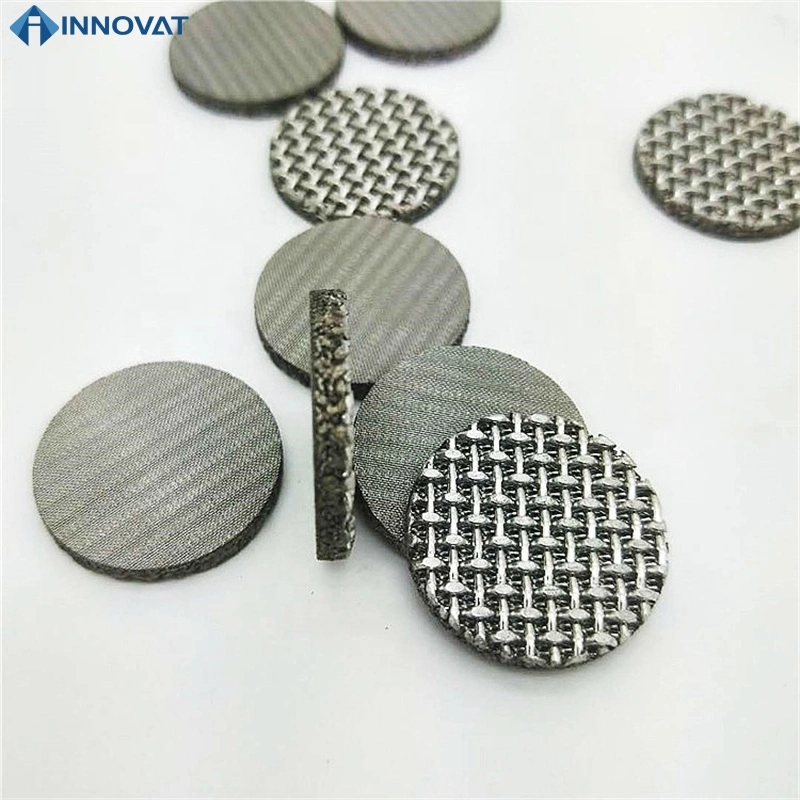 Stainless Steel 304 316 Wire Mesh Sintered Disc Filter Element Wire Mesh Filter Disc