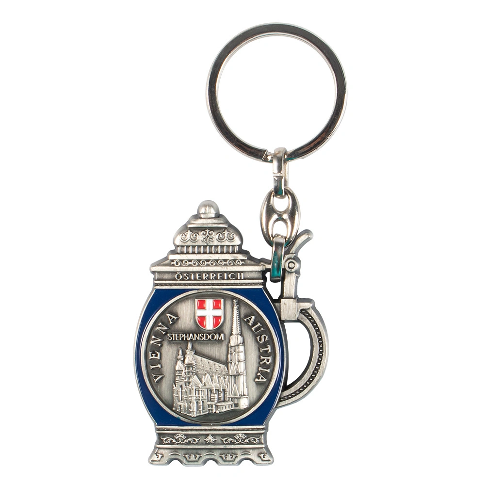 Souvenir Collection 3D Metal Souvenir Keychain Key Ring