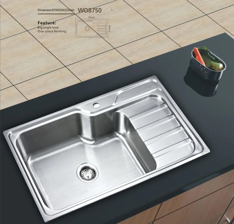 Modern Design Stainless Steel Kitchen Sink Wo8750 Kitchenware China Wholesale