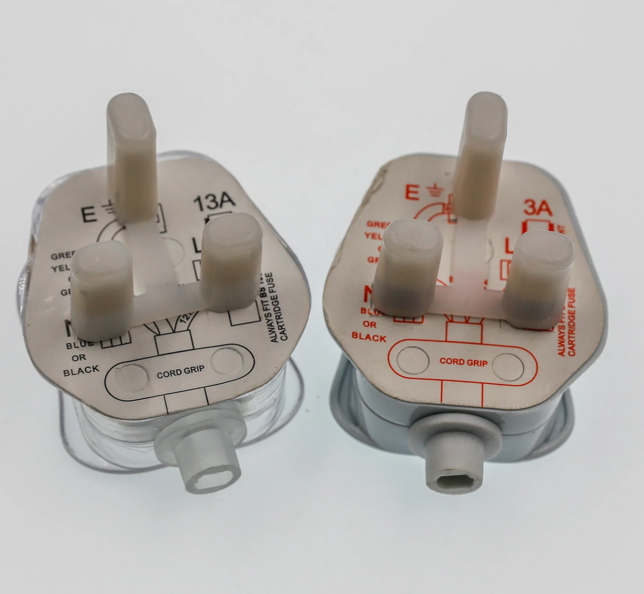 13A BS1363A 3 Prong Power Cord, UK Assembled Fused Power Plug