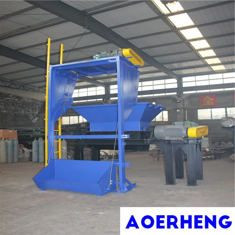 Aolly Steel Cutter Tire Waste and Rubber Hose Crusher with Hopper