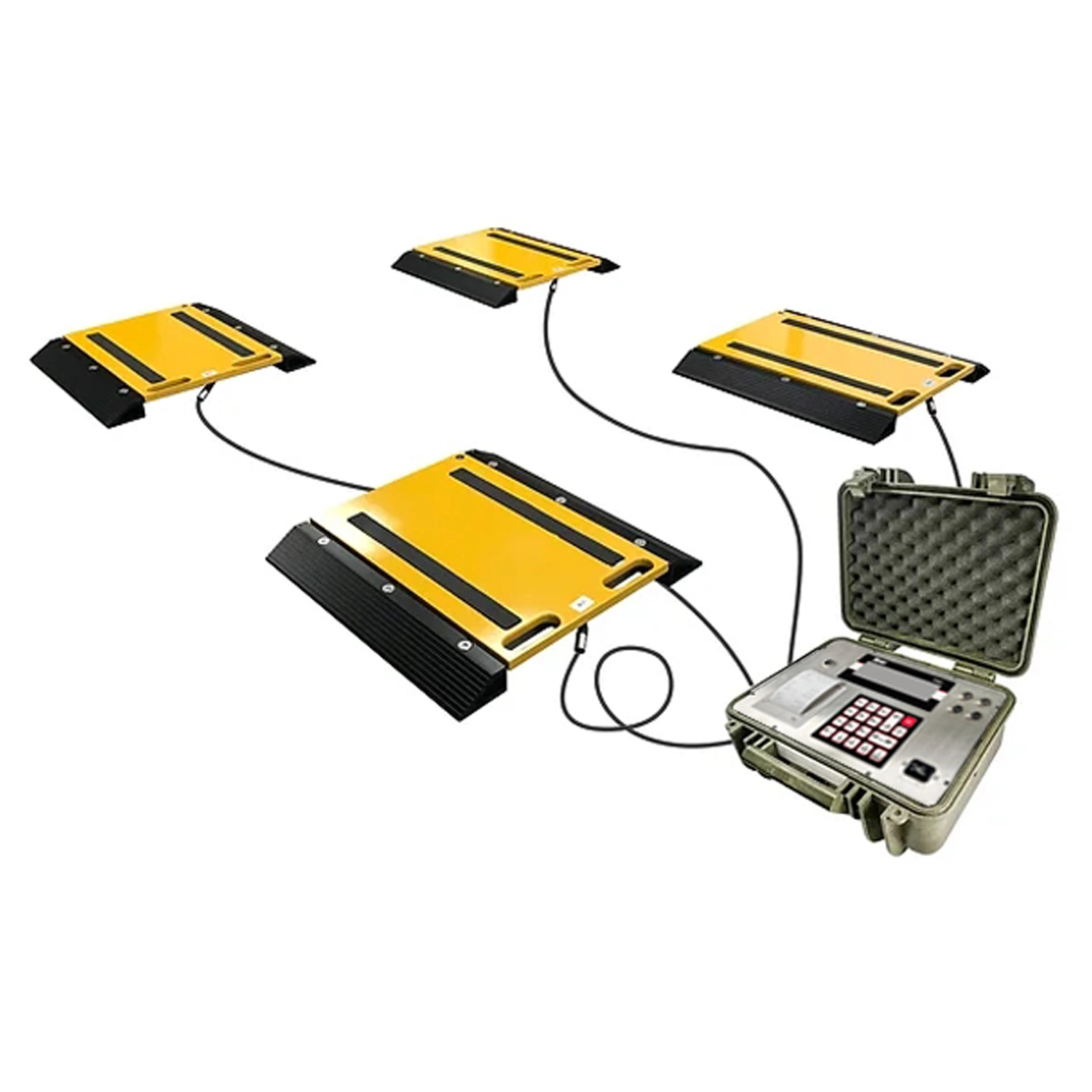 Industrial Dynamic Wired Wireless Portable Axle Pad Truck Scale