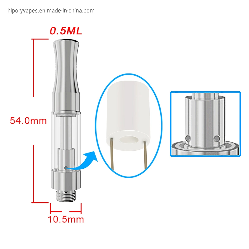 Bud 510 Glass Tank EGO Thread Thick Oil Delta Dank D8 Vape Cartridge