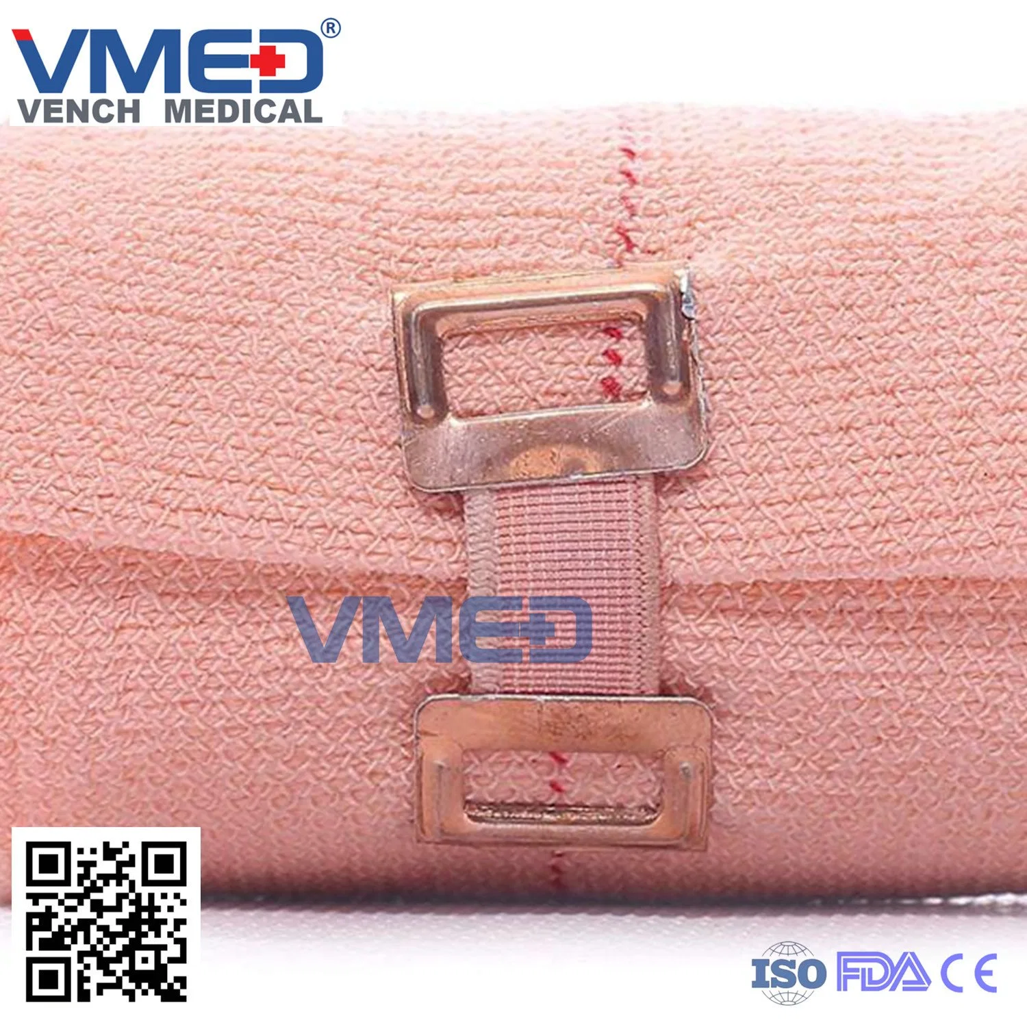 Medical Elastic Crepe Cotton Bandage, Surgical Crepe Elastic, First Aid, Crepe Spandex Bandage, High quality/High cost performance  Medical Elastic Crepe Bandages for Single Use