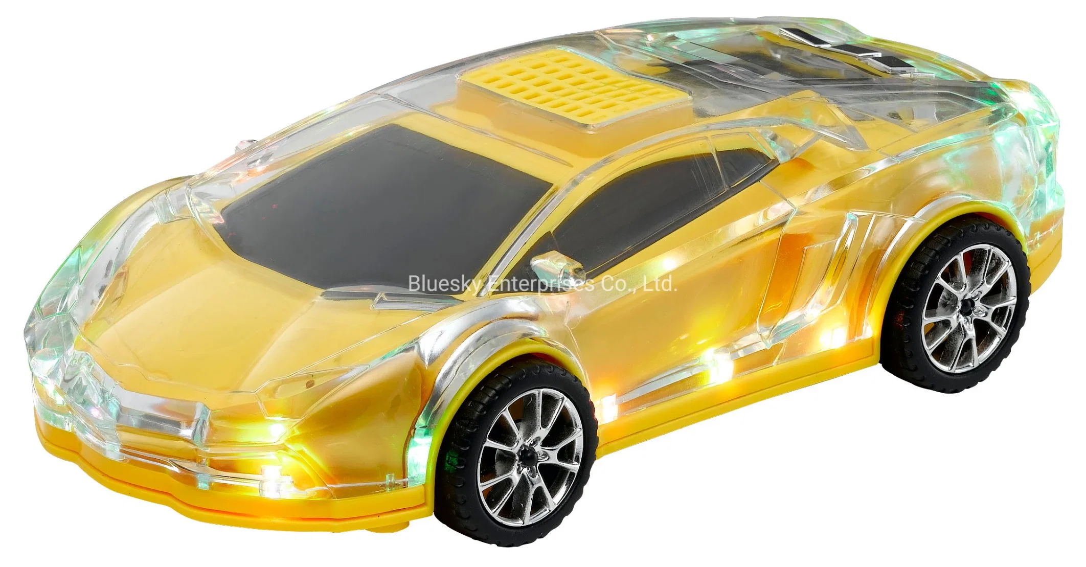 سماعة سيارة من نوع TW-980bt Lamborghini مع إضاءة Disco USB TF بدون أكتظ وظيفة راديو FM TWS