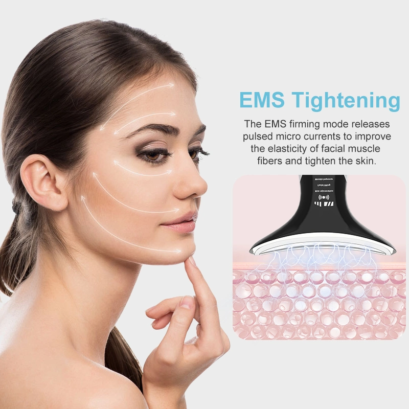Home Use Beauty Instrument EMS Vibration Neck Face Lift Massager
