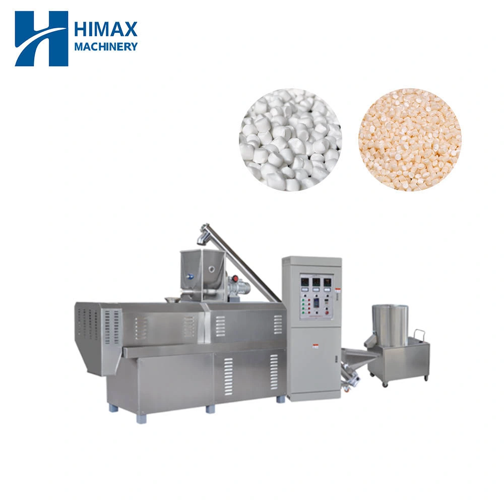 Full Automatic Twin Screw Biodegradable Loose Fill Packing Peanuts Making Machine High Filler Modified Compoud Making Line