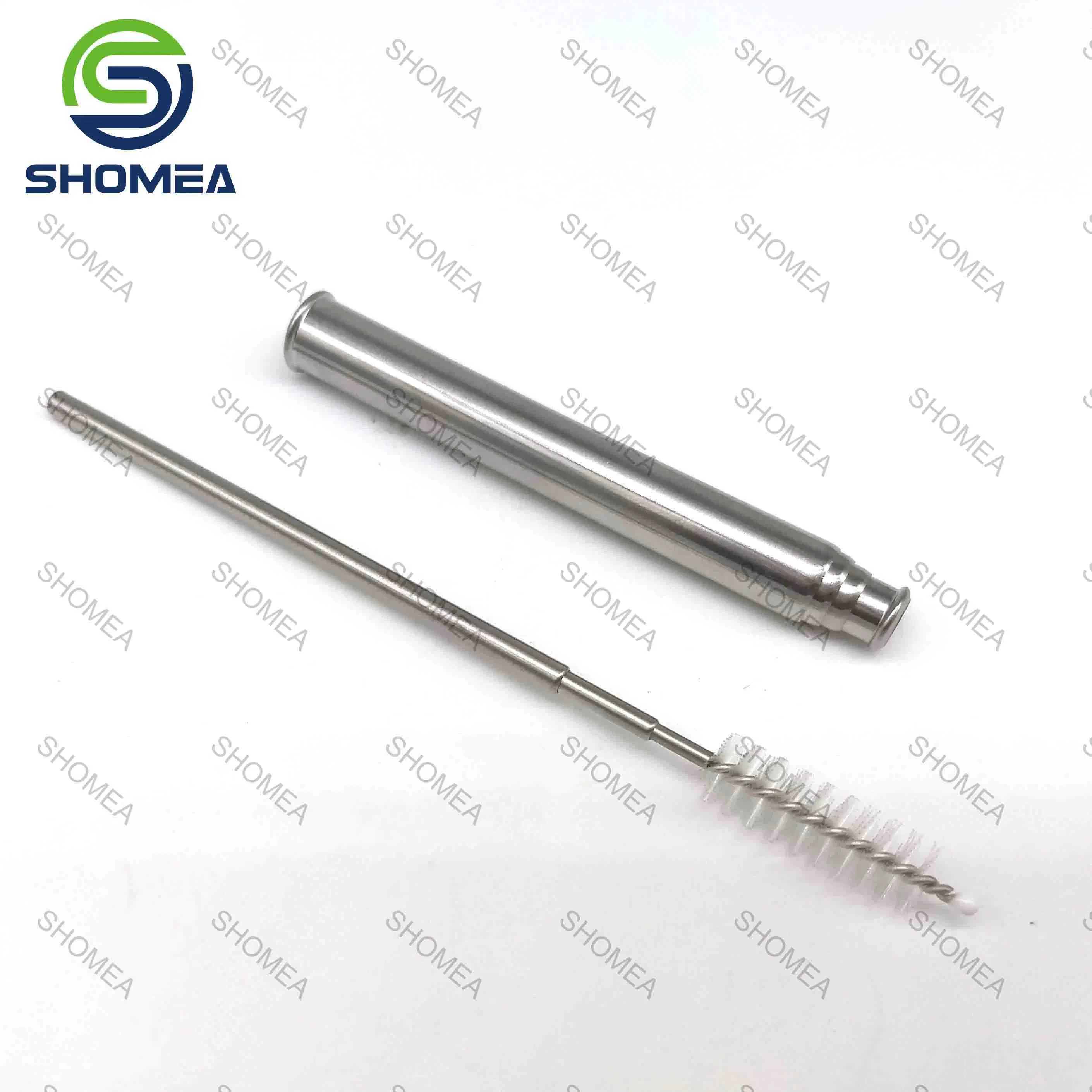 Custom Stainless Steel Telescopic Straw with Bristled Brush