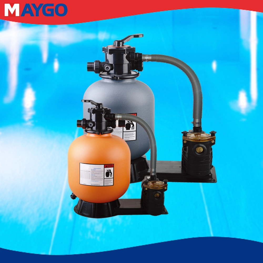 Maygo 18" Pool Sand Filter 1/3HP Pool Pump 5 Way Valve, Filter up to 10, 000gal Above Ground Pool