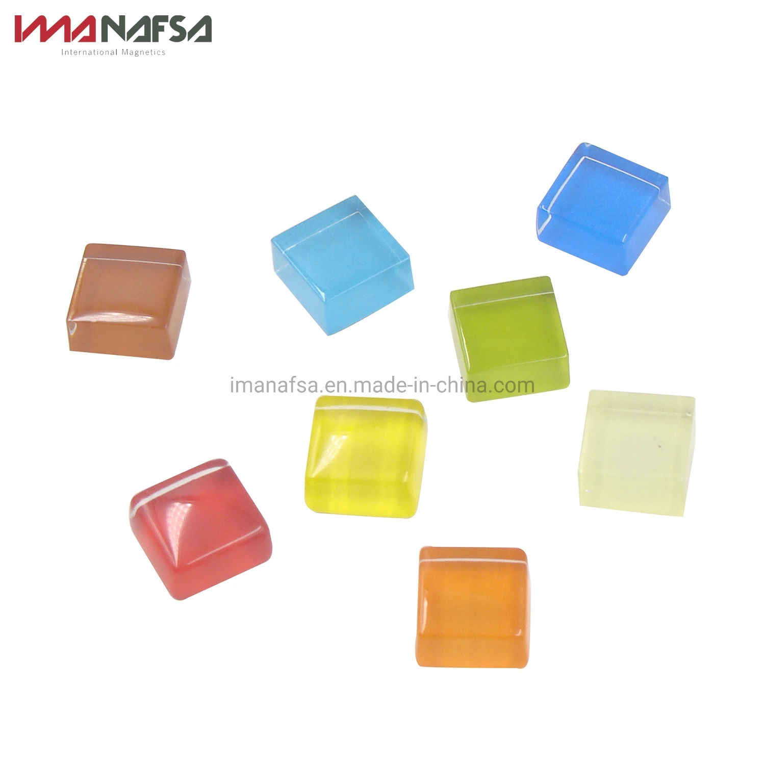 Wholesale/Supplier Factory Colorful Glass Crystal Strong NdFeB Magnetic Fridge Stickers