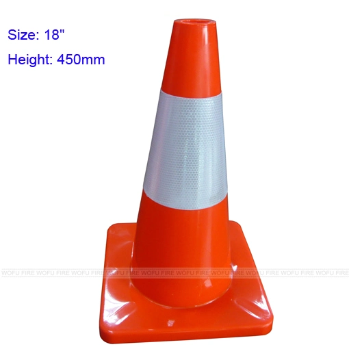 450mm with or Without Reflector PVC Traffic Road Cone