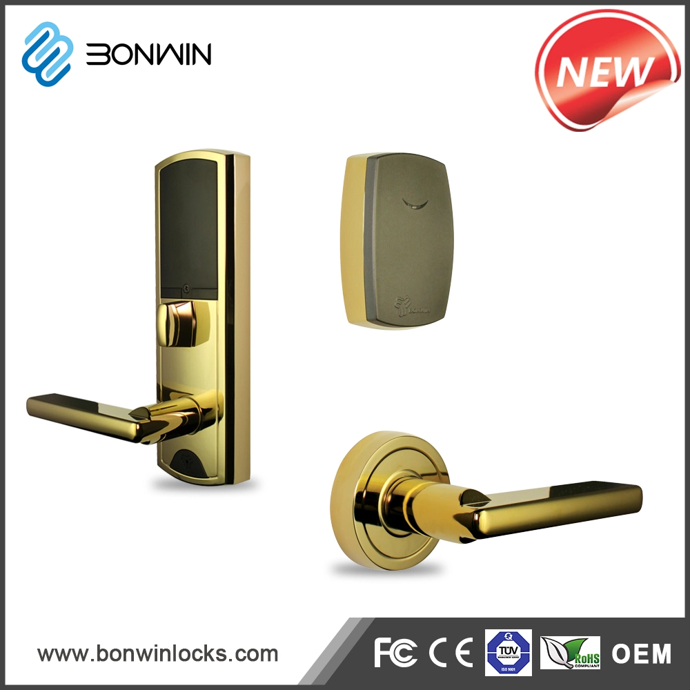 Modern Zinc Alloy Gold Electronic Hotel Safe Door Lock