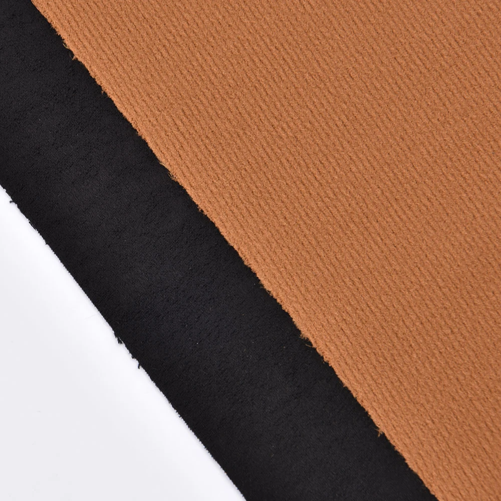 High quality/High cost performance  Soft Stretch Compound Suede Fabric for Shoes Making/ Jacket/ Bag