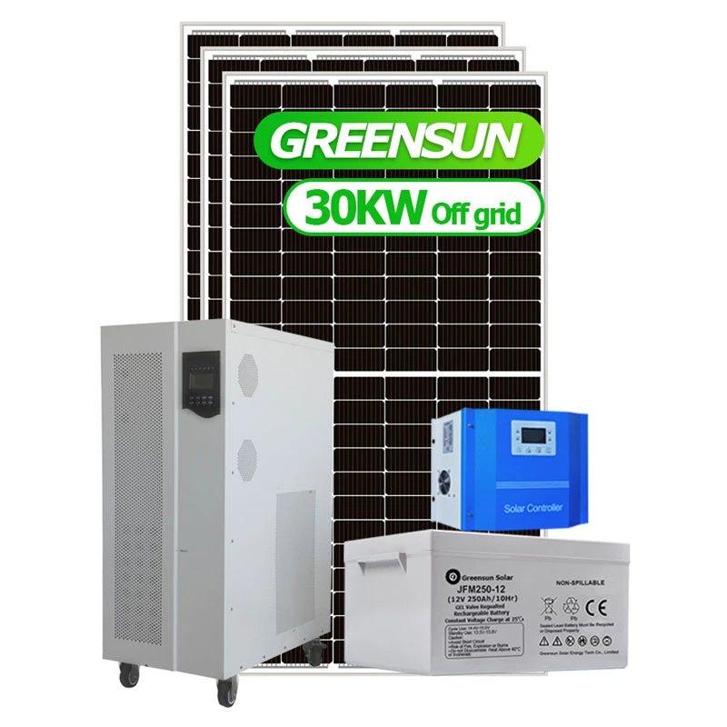 Оптовая торговля Greensun 10квт 20квт 30квт 30000 W ВЫКЛ ПОЛНОЙ сетки солнечной системы питания