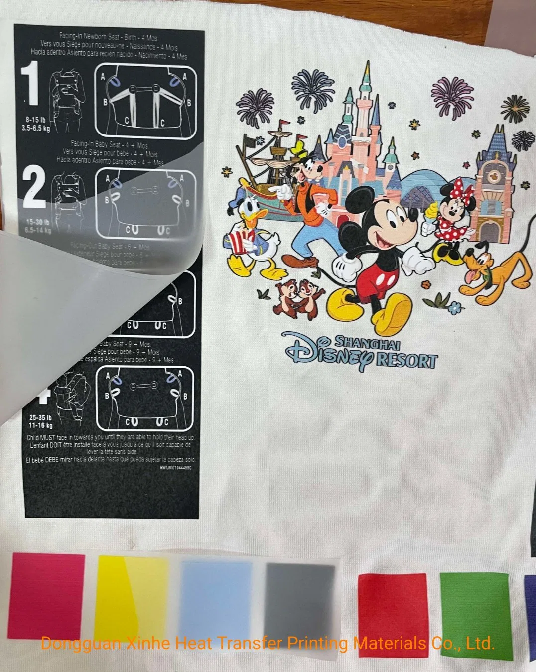 Heat Transfer Film Size Label Clothing Pattern Printing Customizable