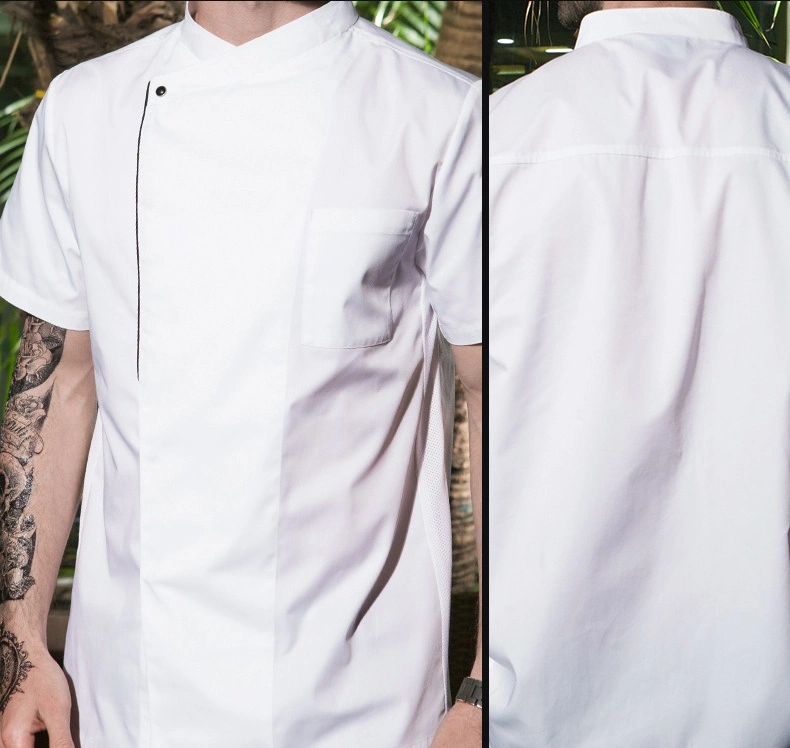 High quality/High cost performance Wholesale/Supplier Short Sleeve Chef Uniforms Summer Restaurant Workwear