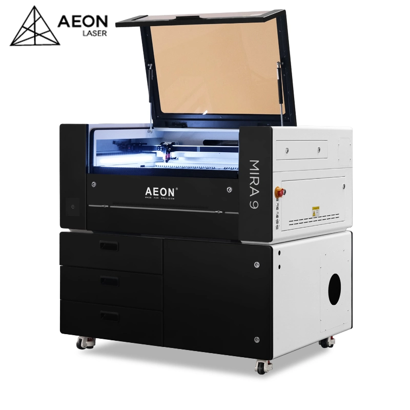 Aeon Semi-Automatic CCD Camera WiFi CO2 Laser Engraver for Tumblers with Ruida Control and Lightburn Software Compatible with Windows, Mac Osx, Linux