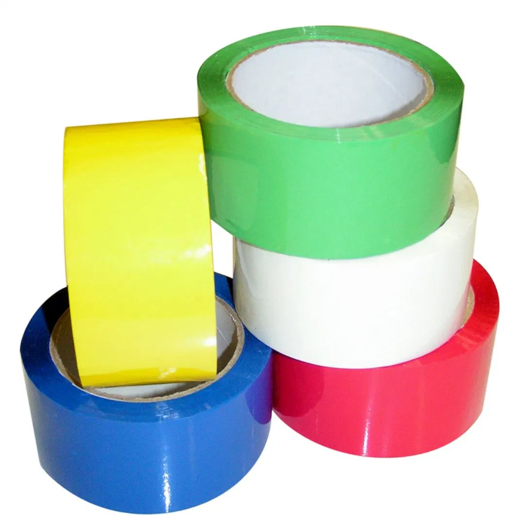 Yellow Carton Sealing OPP Film BOPP Adhesive Packing Tape Jumbo Roll Adhesive