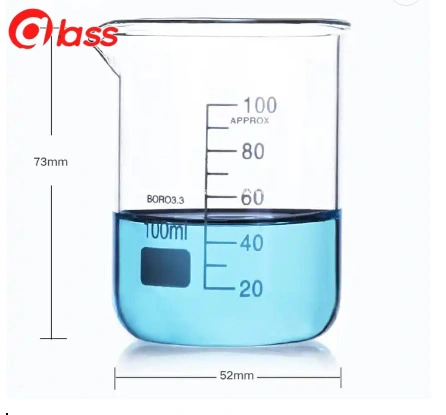 Mini 25ml béchers en verre avec poignée en verre de laboratoire de l'école aussi comme outils de mesure de la cuisine et un jardin Pot de fleurs