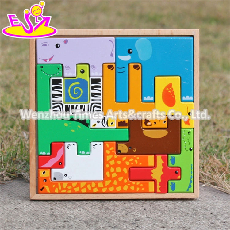 Hot New Product for 2015 Kids Toy Wooden Puzzle Game, Intelligence Toy Wooden Puzzle, Hot Sale Wooden Toy Animal Puzzle W14A109