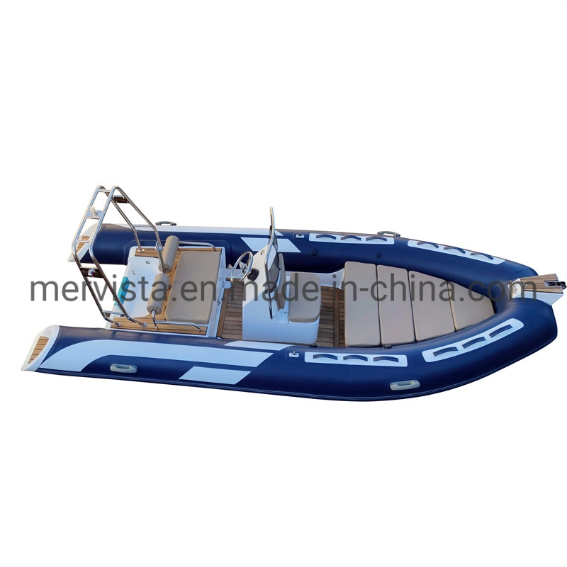 Rib 480 Deep V Double Hull Fiberglass Hypalon Orca Inflatable Boat for Sale