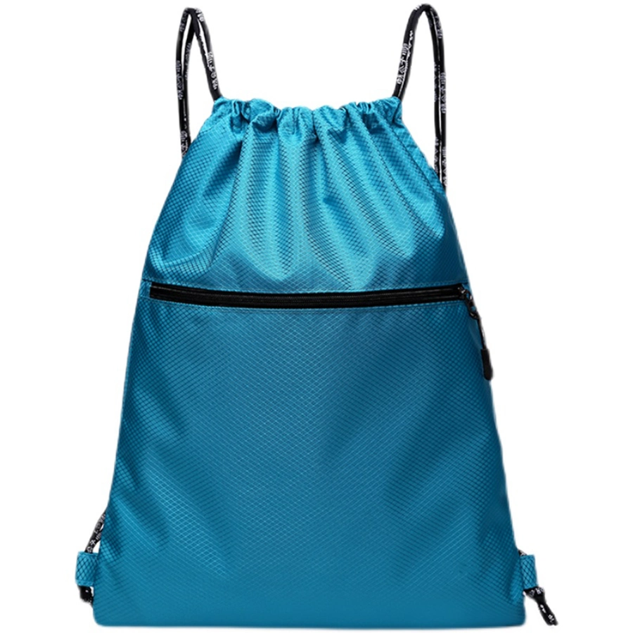 حقيبة سباحة سلسلة، صالة رياضية Sack Drawstring Bag حقيبة رياضية مقاومة للماء مع زبر خارجي للعطلات الرياضية على الشاطئ السفر