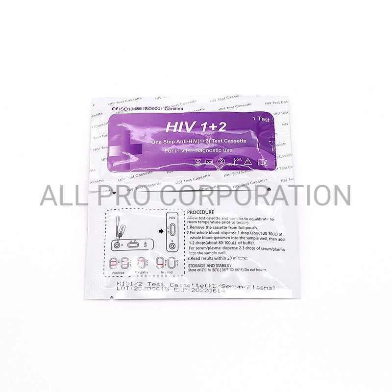 Medical Diagnostic Blood HIV Rapid Self Test Cassette or Strip Kit for Home Use