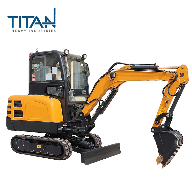 Titanhi mix concrete small excavator Famous brand hydraulic system parts ensure the stable quality