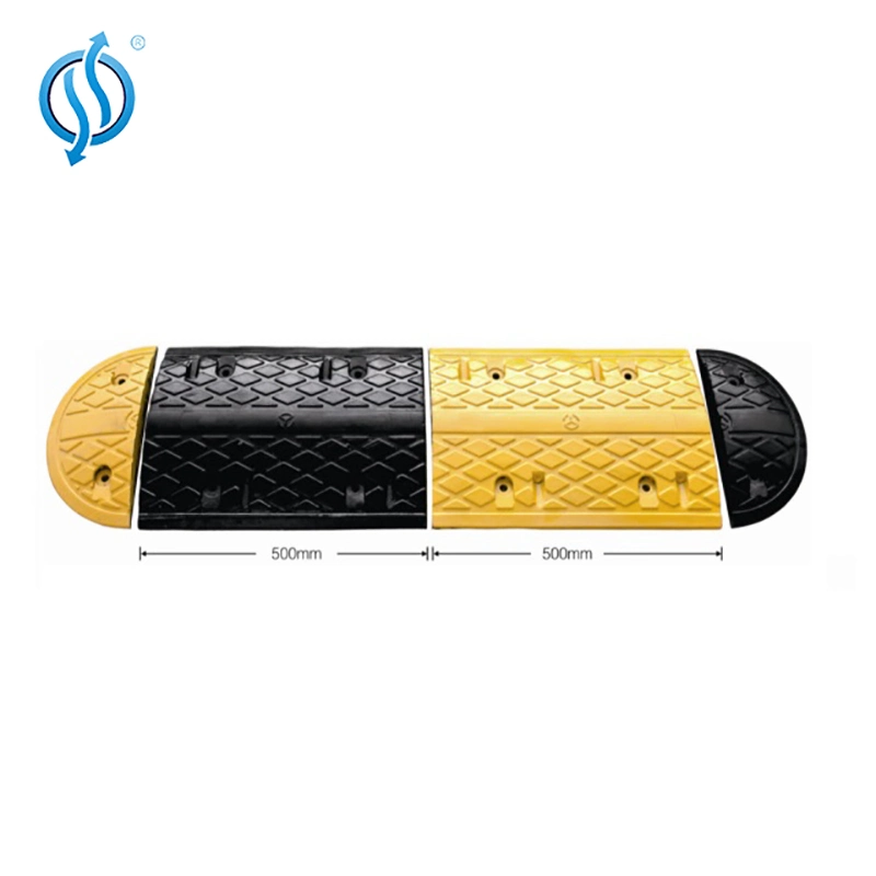 Yellow & Black 50mm Height Arrow Road Speed Hump