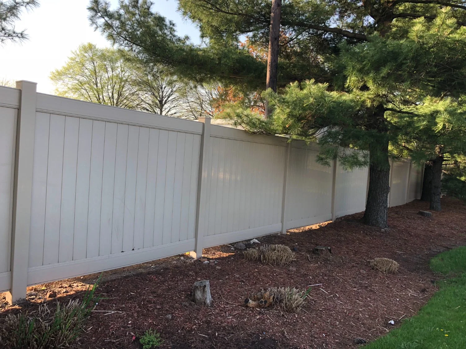 American Style High Quality PVC Privacy Fence Screen