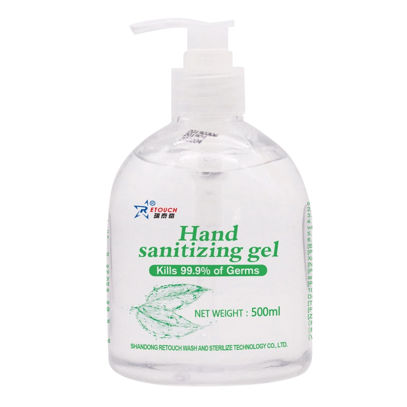 OEM Wholesale 500ml Anti-Bacterial 75% Alcohol Hand Sanitizer Gel