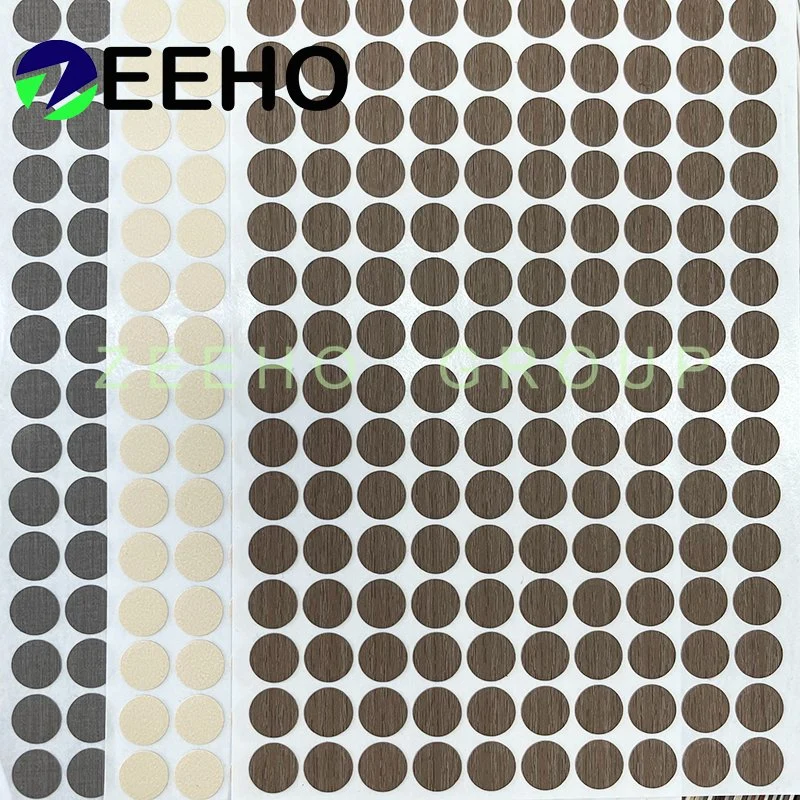 Plastic Hole Covers Screw Fix PVC Screw Cap Covers Black Adhesive Hole Covers Wood Screw Covers for Furniture