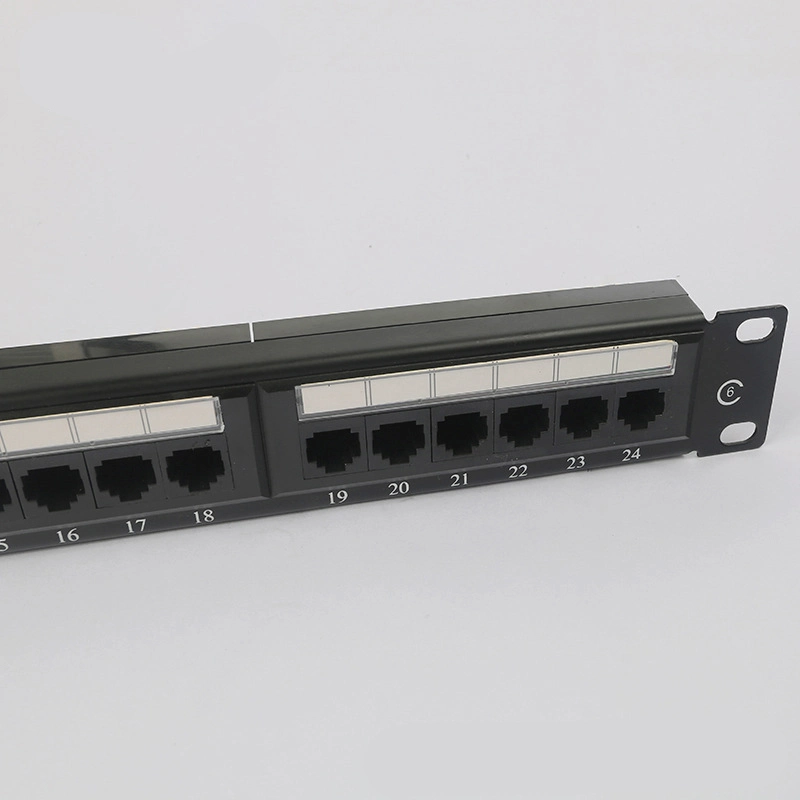 Cat5e UTP Patch Panel 24 puertos de IDC doble tipo PCB