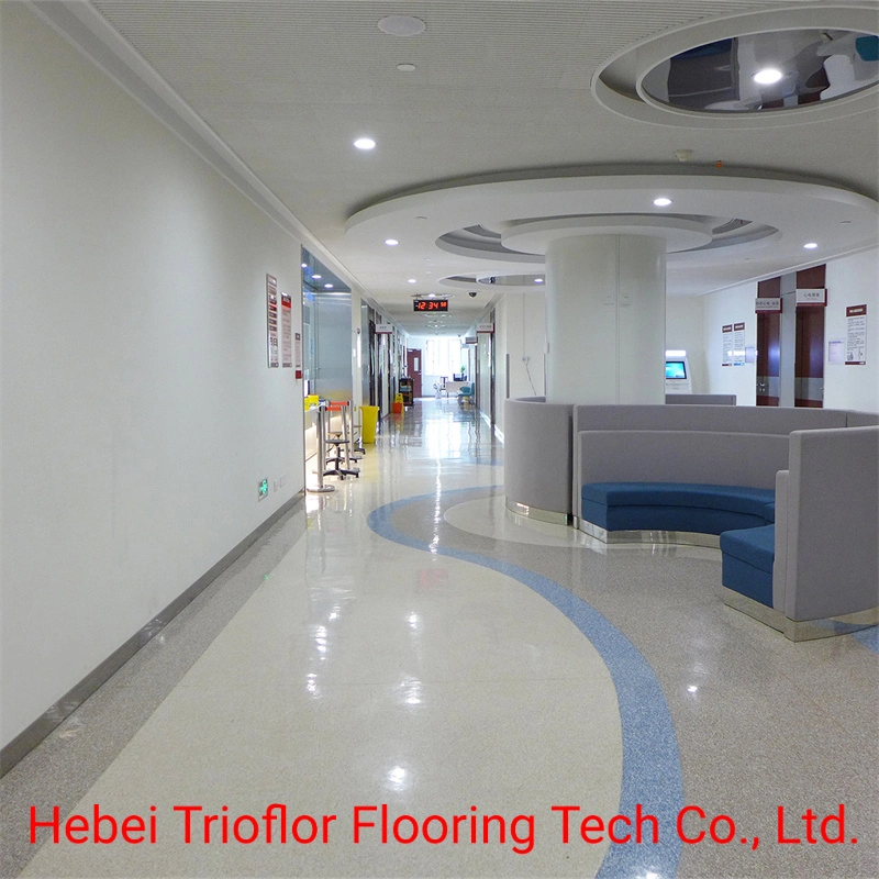 PVC Flooring for School, Hospital, New Design Commercial PVC Vinyl Flooring in Rolls; PVC Flooring for Kindergarten- Children School 2mm Thickness