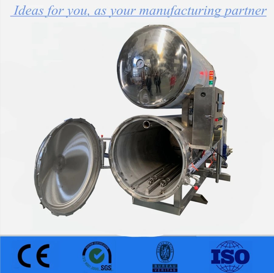 Industrial Food Sterilizer Glass Bottle Jars Retort Machine Roller Sterilization Machine