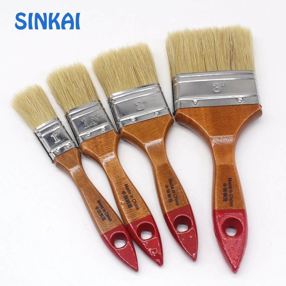 Wooden Handle Industrial Use Bristle Paint Brush