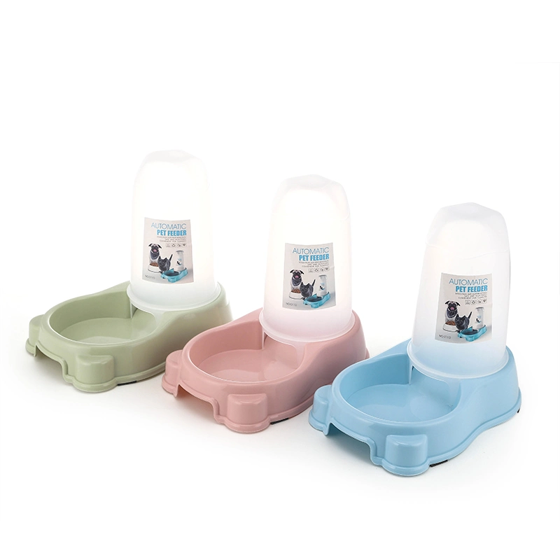 Tc3076 Mascotas perro Alimentador automático de agua de la cuchara de almacenamiento de alimentos