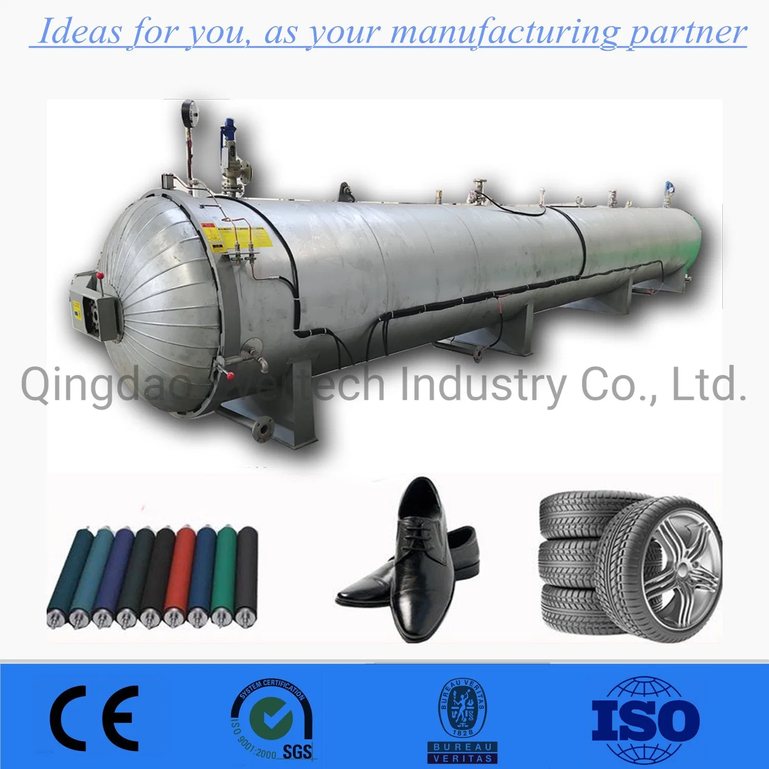 Hydraulic Control Rubber Product Vulcanization Autoclave Chamber