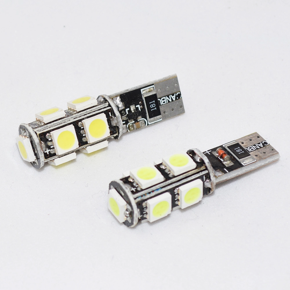 9LED SMD 5050 T10 Auto License Lights 194 T10 LED Bulb White Auto LED Car Lighting T10 LED Wedge Auto Lamp