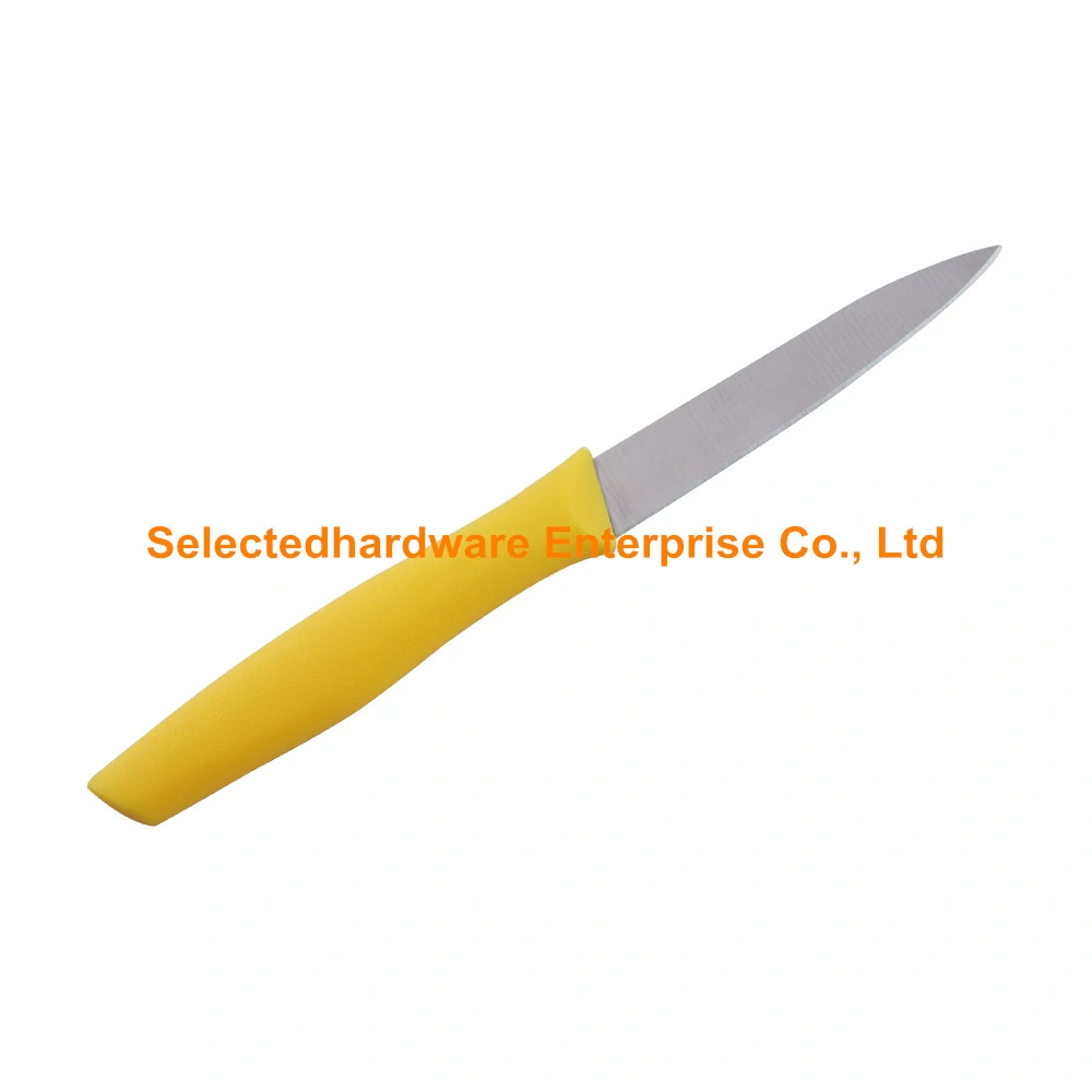 Yellow PP Handle 4 Inch Utility Knife Multifunctional Kitchen Knife