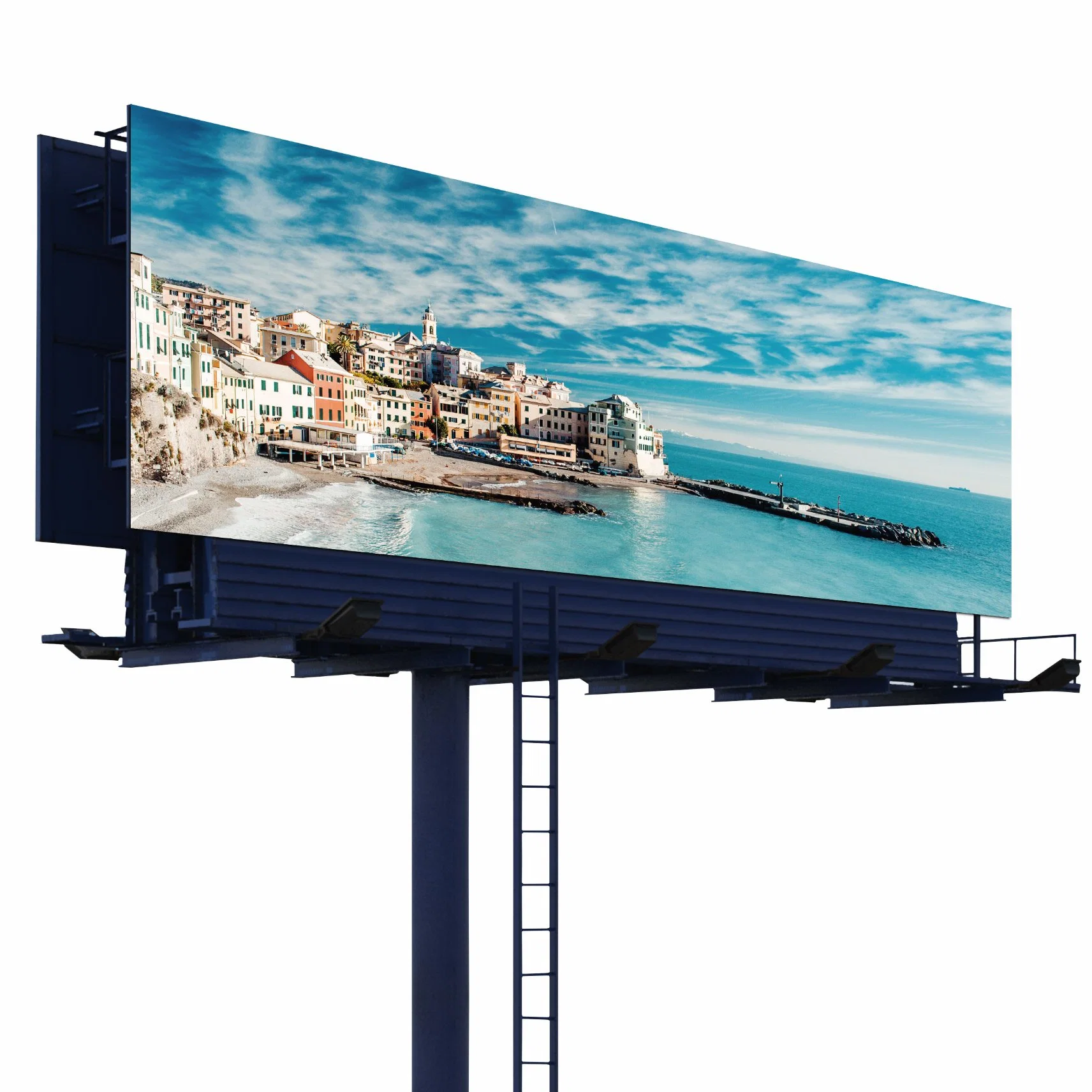 LED Lofit Video wall piscina P6 P10 Piscina Piscina grande publicidade Gigante Animação de construção da curva de fachada Media Video wall olho nu tela LED 3D